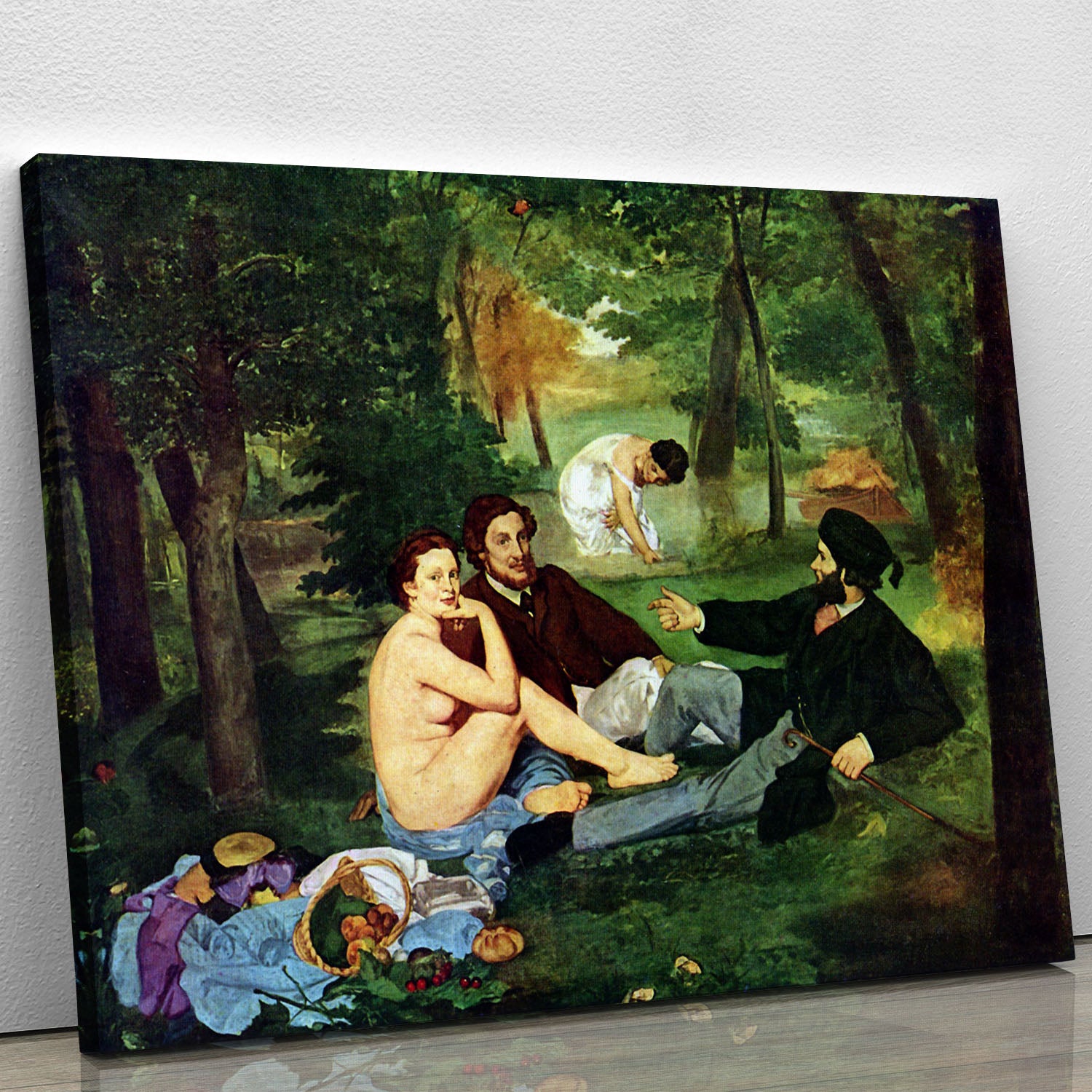 Luncheon on The Grass 1863 by Manet Canvas Print or Poster - Canvas Art Rocks - 1