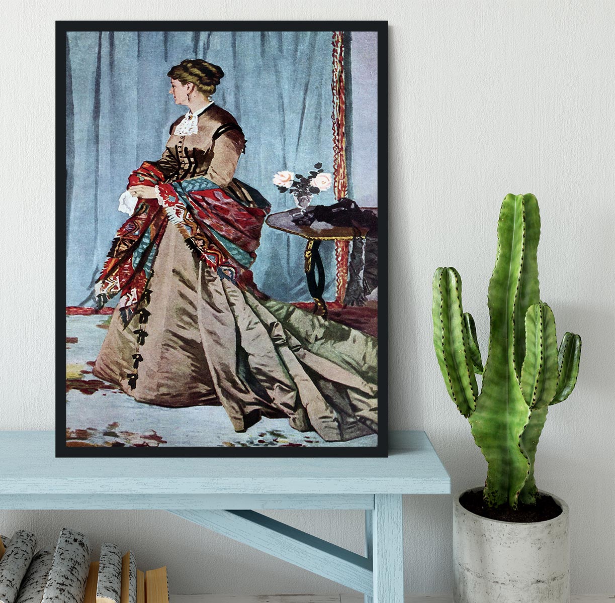 Madame Gaudibert by Monet Framed Print - Canvas Art Rocks - 2