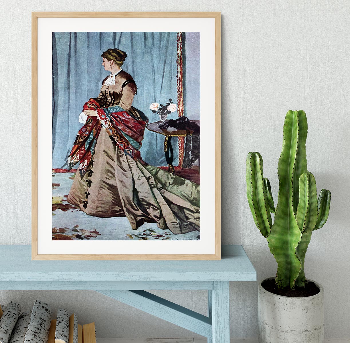 Madame Gaudibert by Monet Framed Print - Canvas Art Rocks - 3