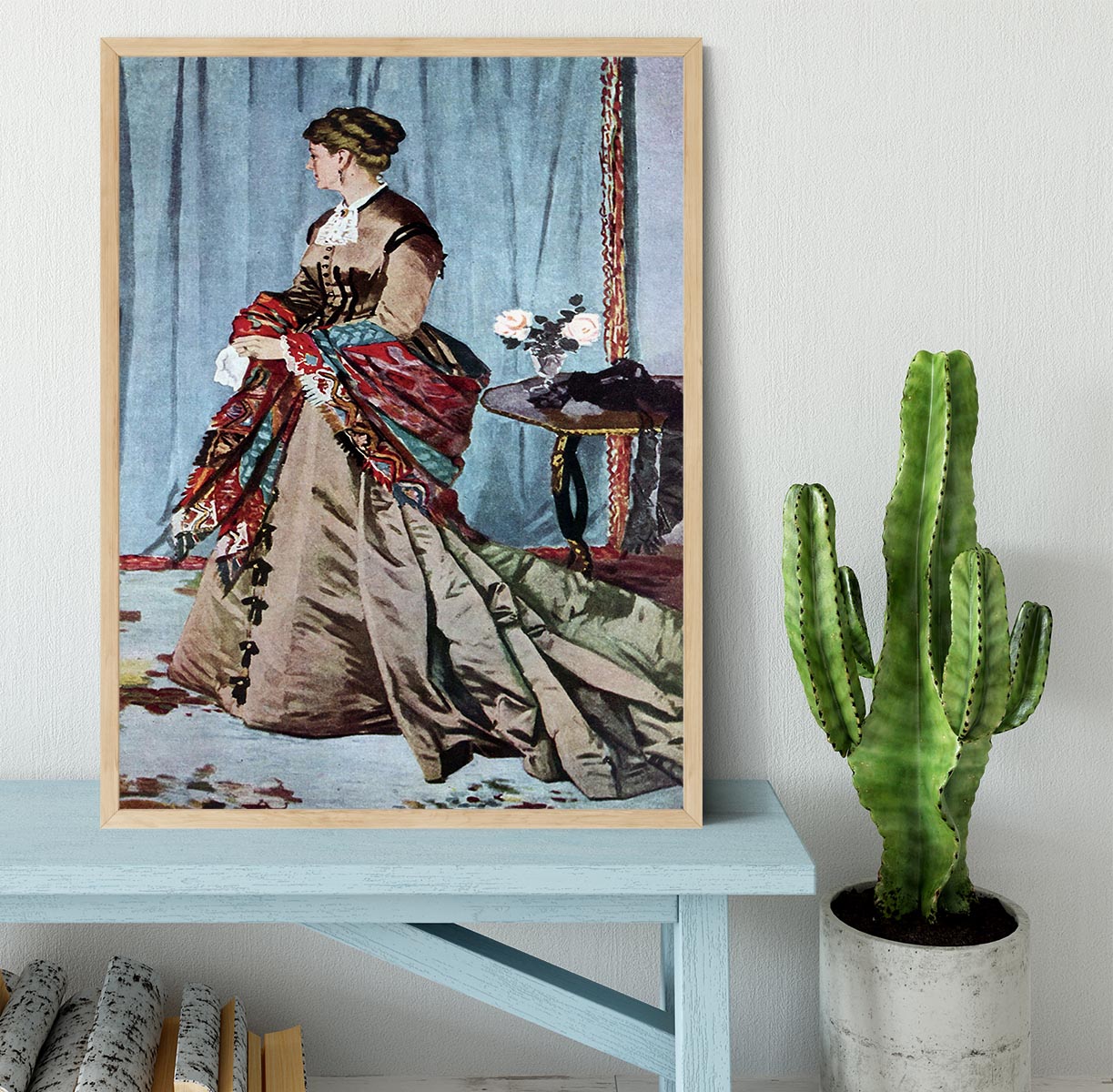 Madame Gaudibert by Monet Framed Print - Canvas Art Rocks - 4