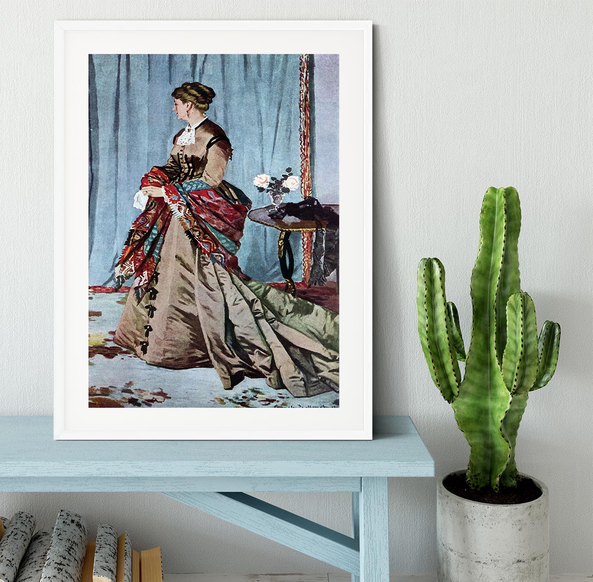 Madame Gaudibert by Monet Framed Print - Canvas Art Rocks - 5