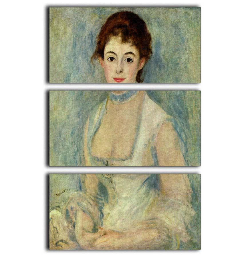 Madame Henriot by Renoir 3 Split Panel Canvas Print - Canvas Art Rocks - 1