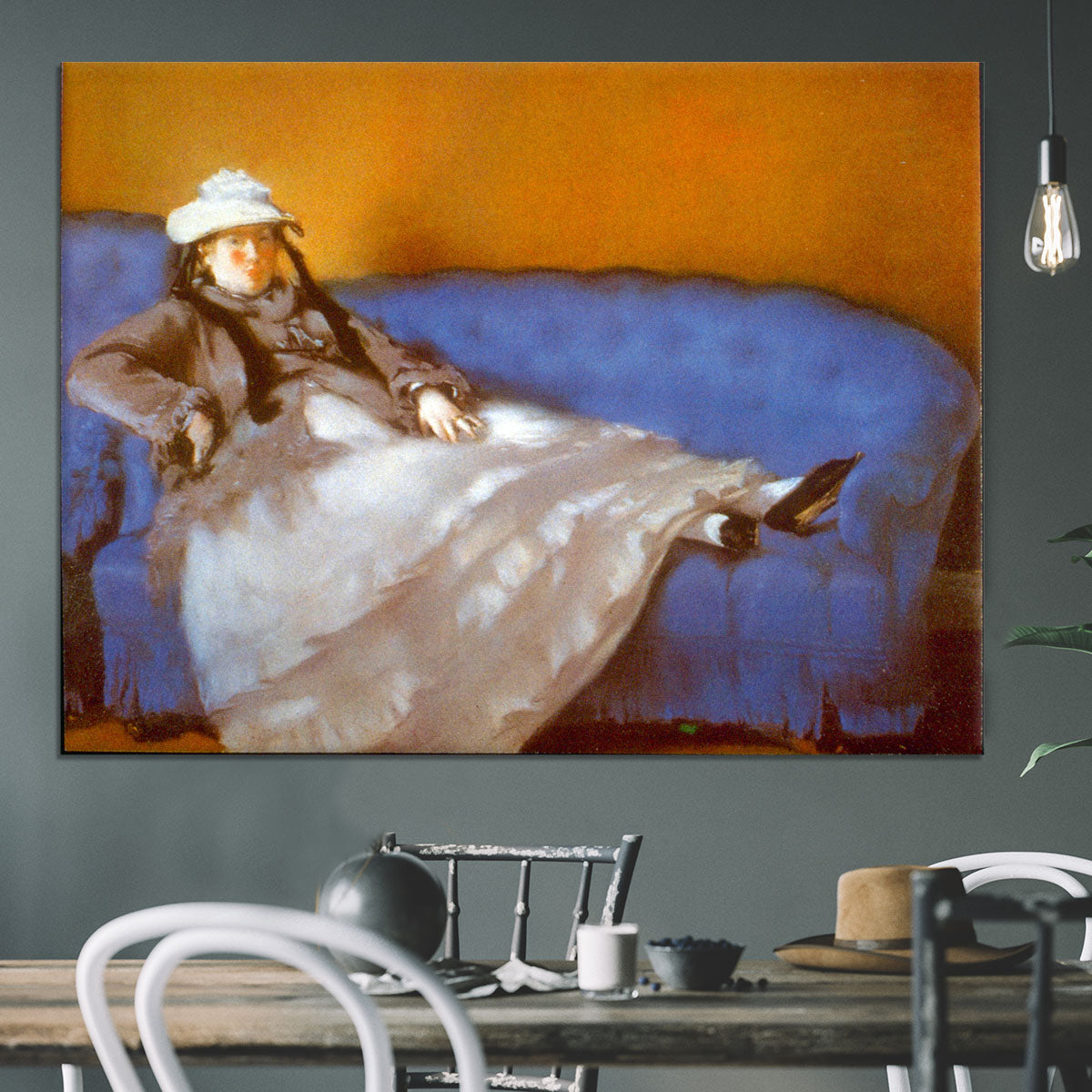 Madame Manet by Manet Canvas Print or Poster - Canvas Art Rocks - 3