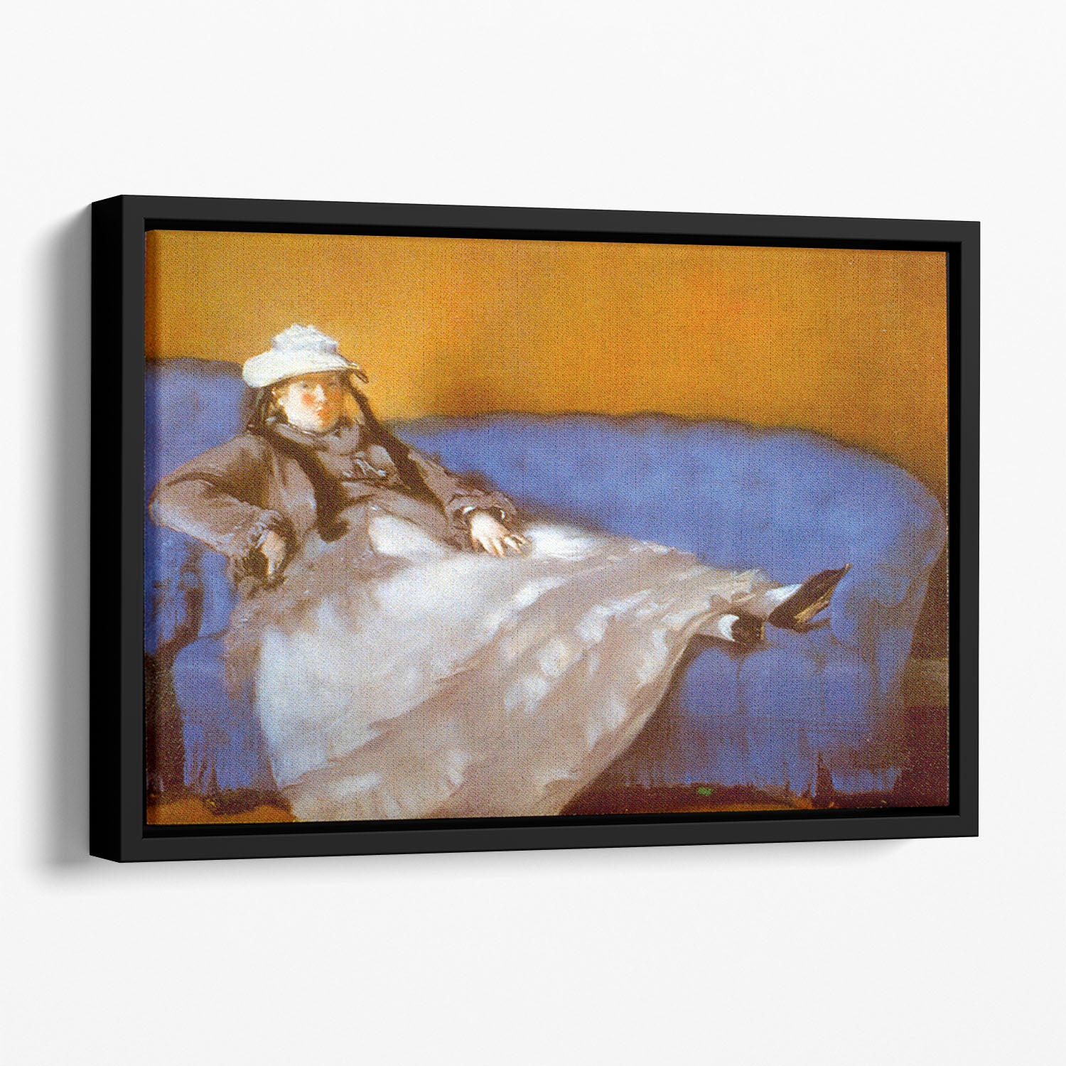 Madame Manet by Manet Floating Framed Canvas