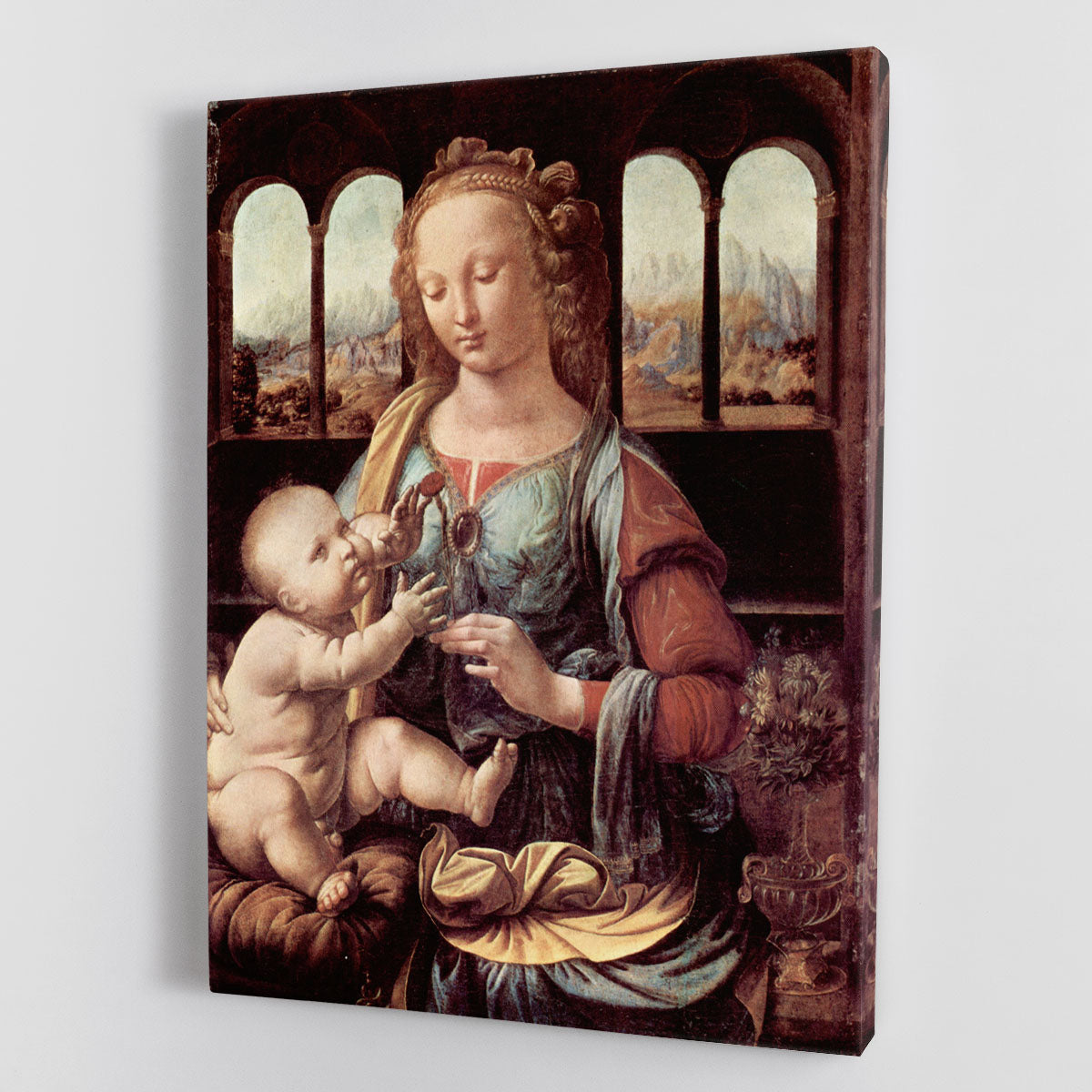 Madonna with the Carnation by Da Vinci Canvas Print or Poster - Canvas Art Rocks - 1