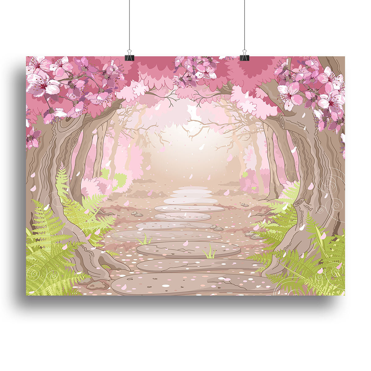 Magic spring forest Canvas Print or Poster - Canvas Art Rocks - 2