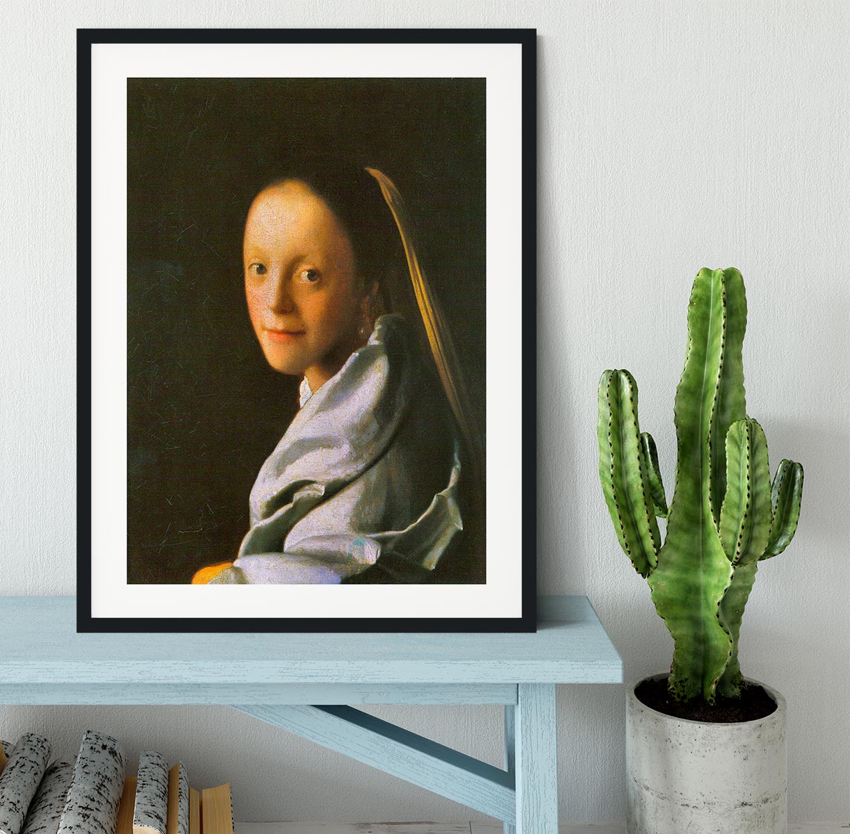 Maid by Vermeer Framed Print - Canvas Art Rocks - 1