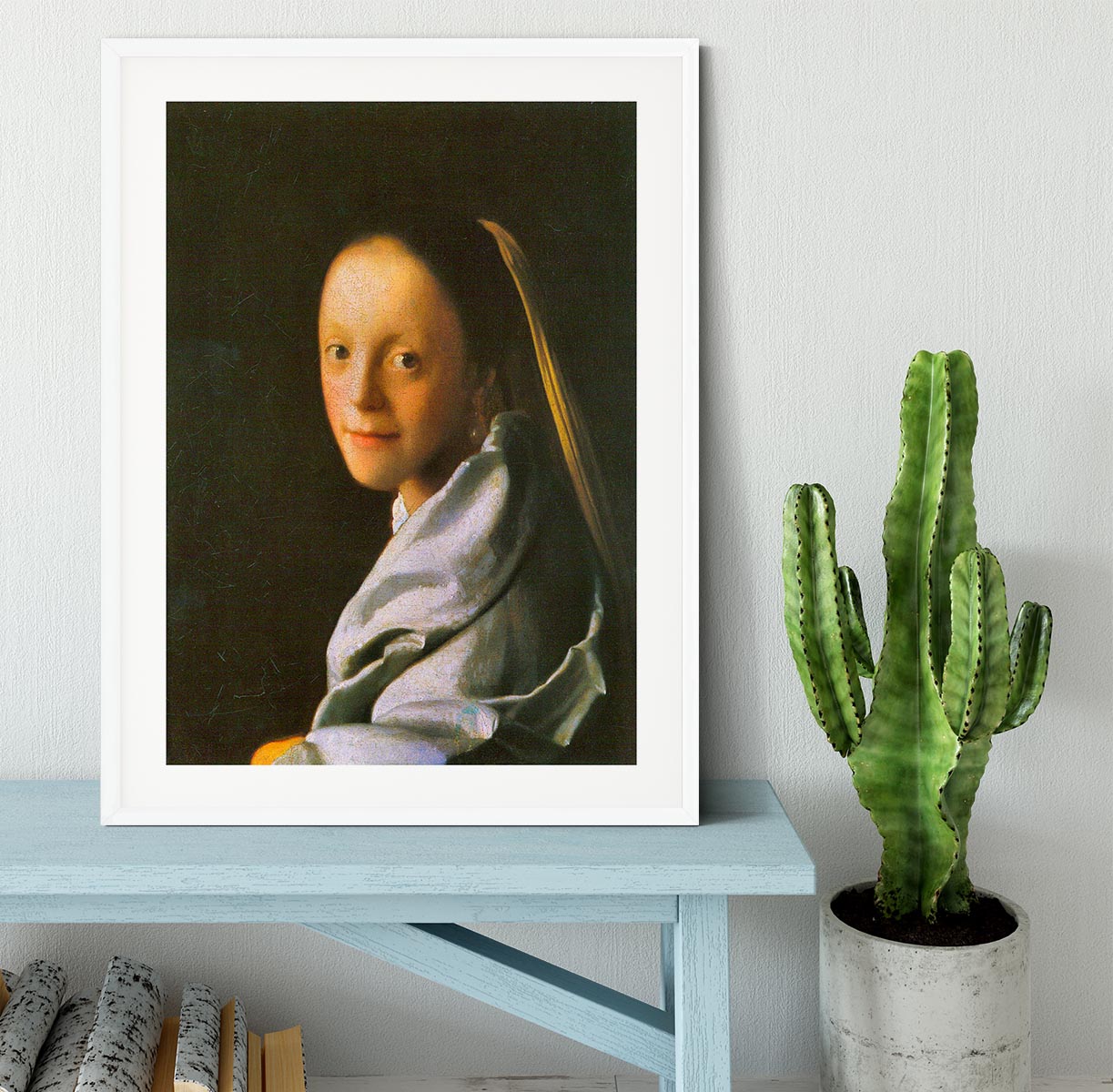 Maid by Vermeer Framed Print - Canvas Art Rocks - 5