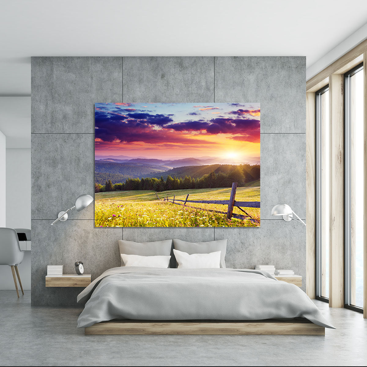 Majestic sunset in Carpathian Canvas Print or Poster - Canvas Art Rocks - 5