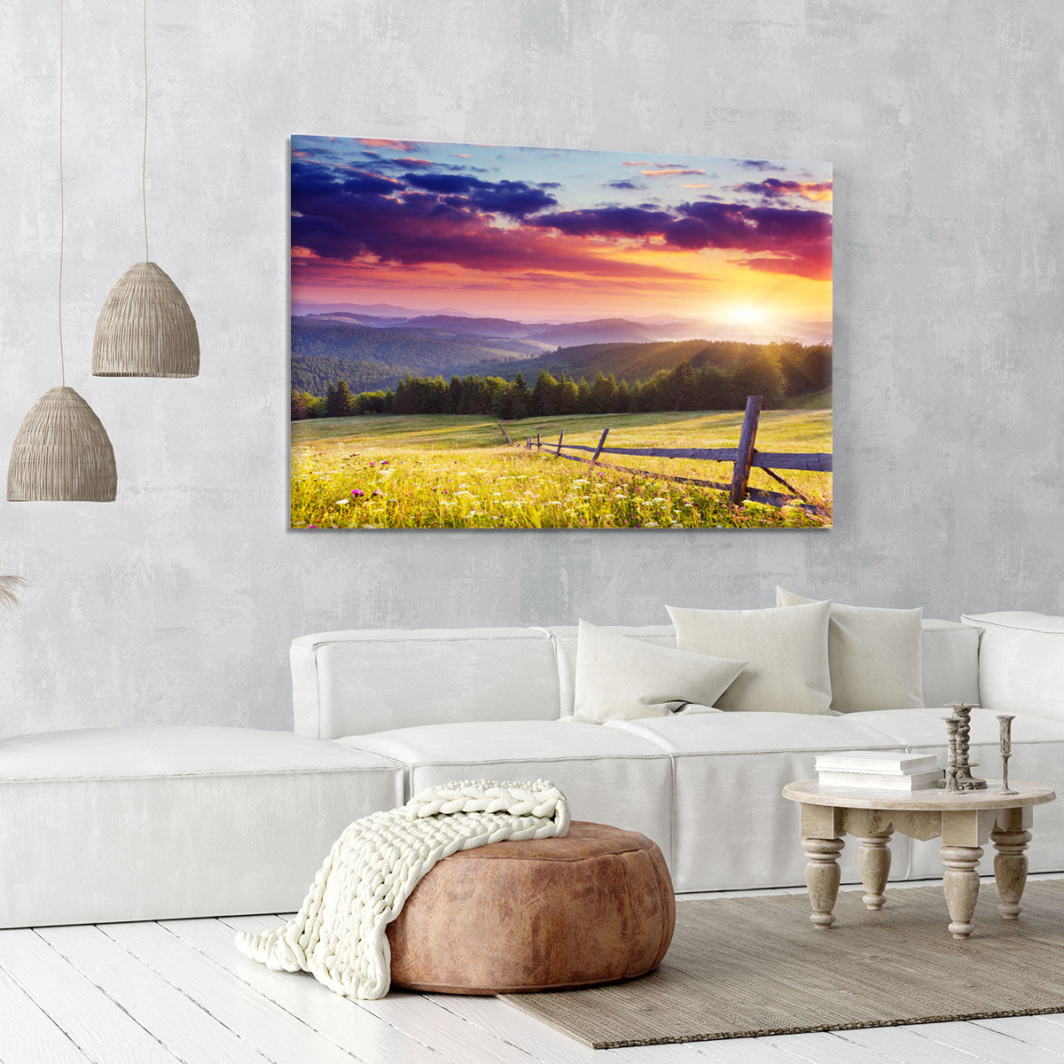 Majestic sunset in Carpathian Canvas Print or Poster - Canvas Art Rocks - 6