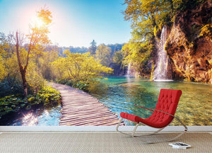 Majestic view on turquoise water Wall Mural Wallpaper - Canvas Art Rocks - 2