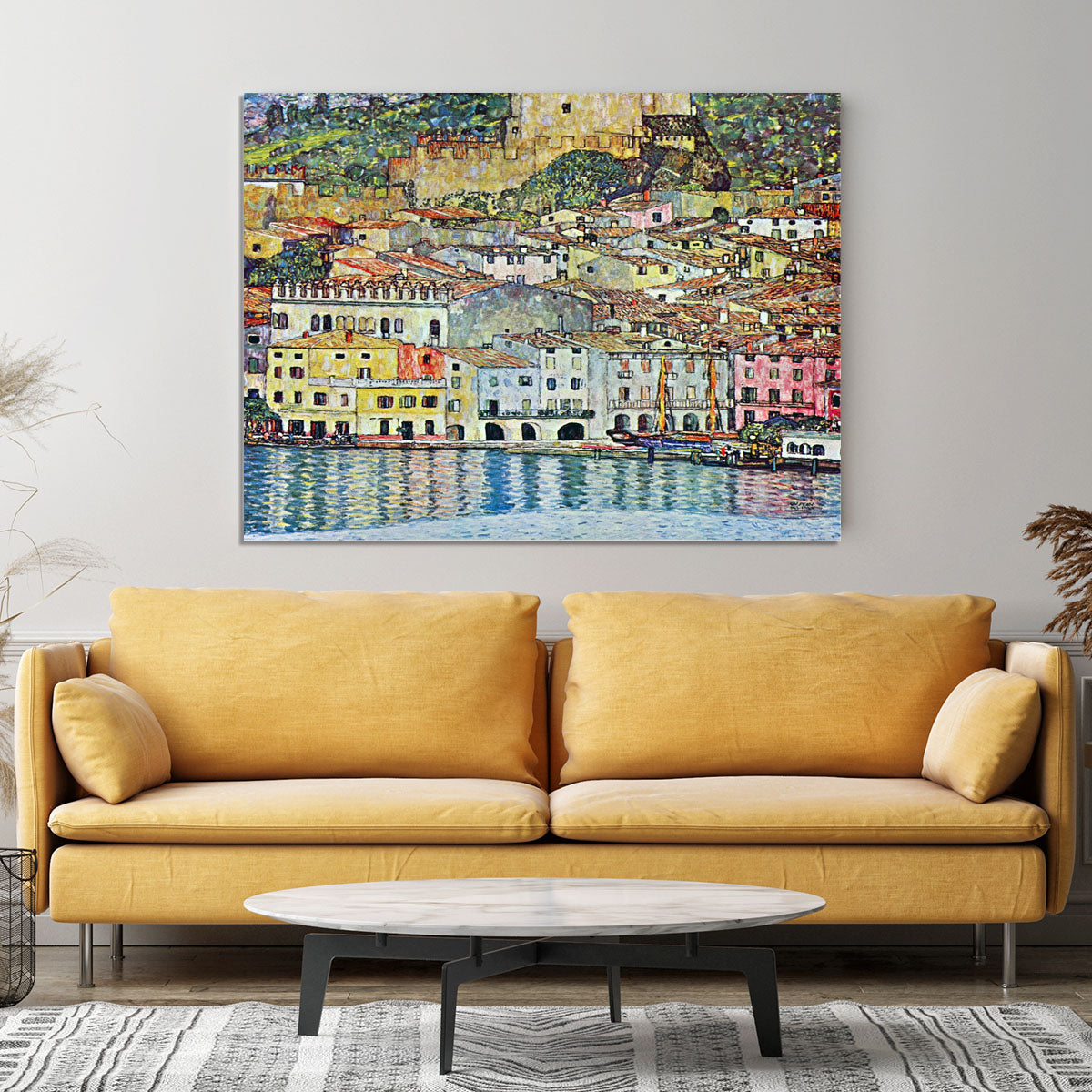Malcena at the Gardasee by Klimt Canvas Print or Poster - Canvas Art Rocks - 4
