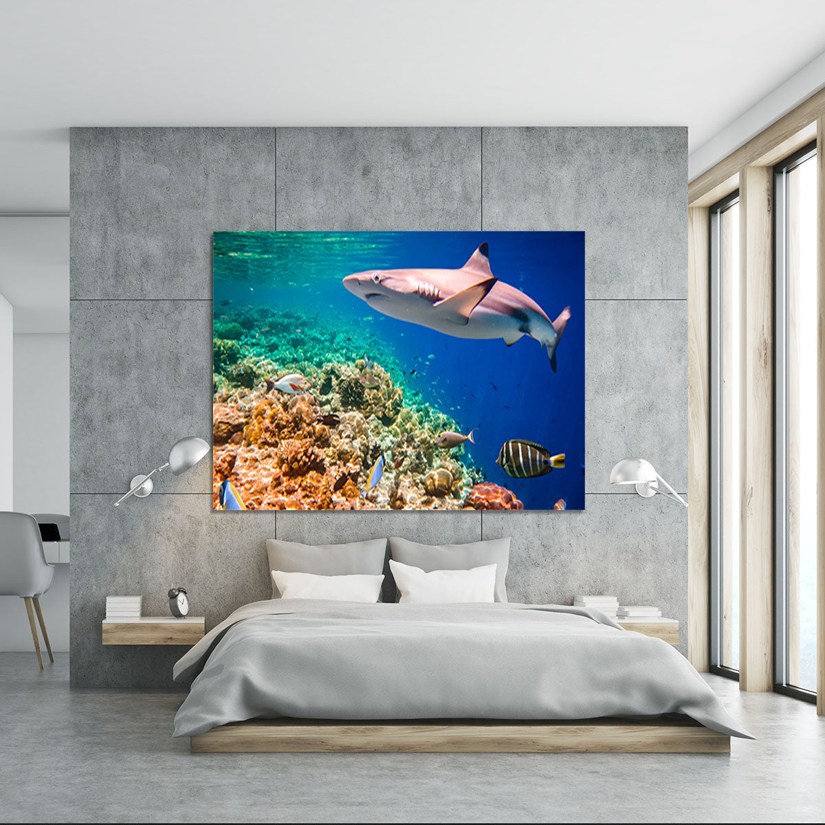 Maldives Indian Ocean coral reef Canvas Print or Poster - Canvas Art Rocks - 5