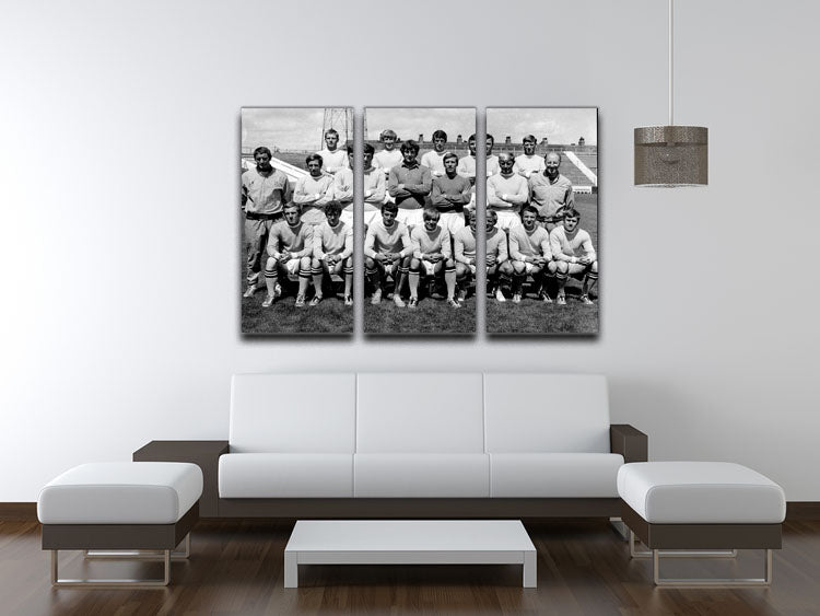 Manchester City Football Club Team Photo 1969 3 Split Panel Canvas Print - Canvas Art Rocks - 3