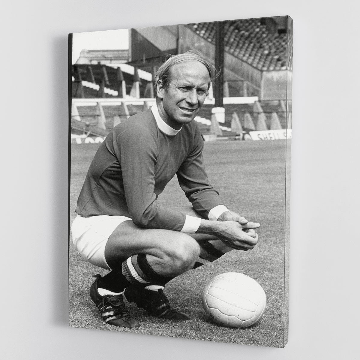 Manchester United Footballer Sir Bobby Charlton 1971 Canvas Print or Poster - Canvas Art Rocks - 1