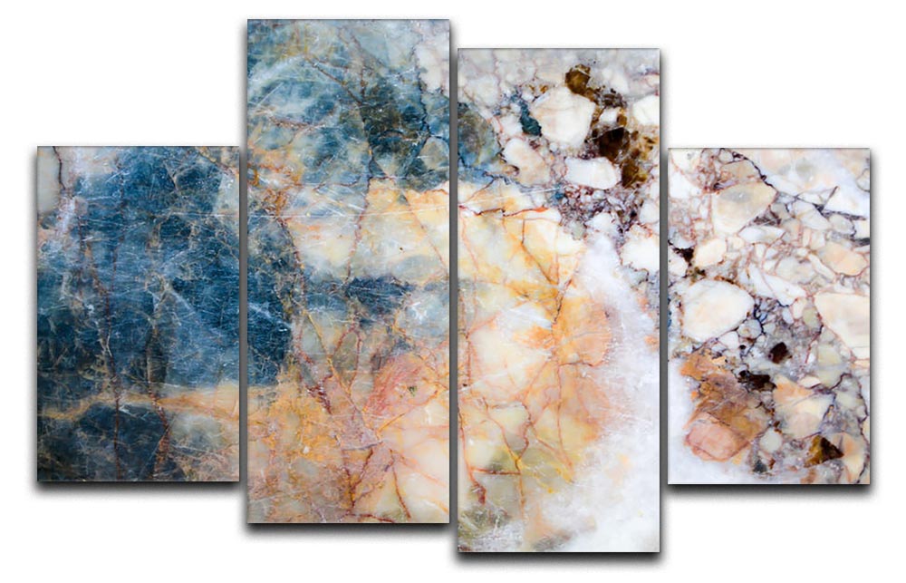 Marble patterned texture 4 Split Panel Canvas - Canvas Art Rocks - 1