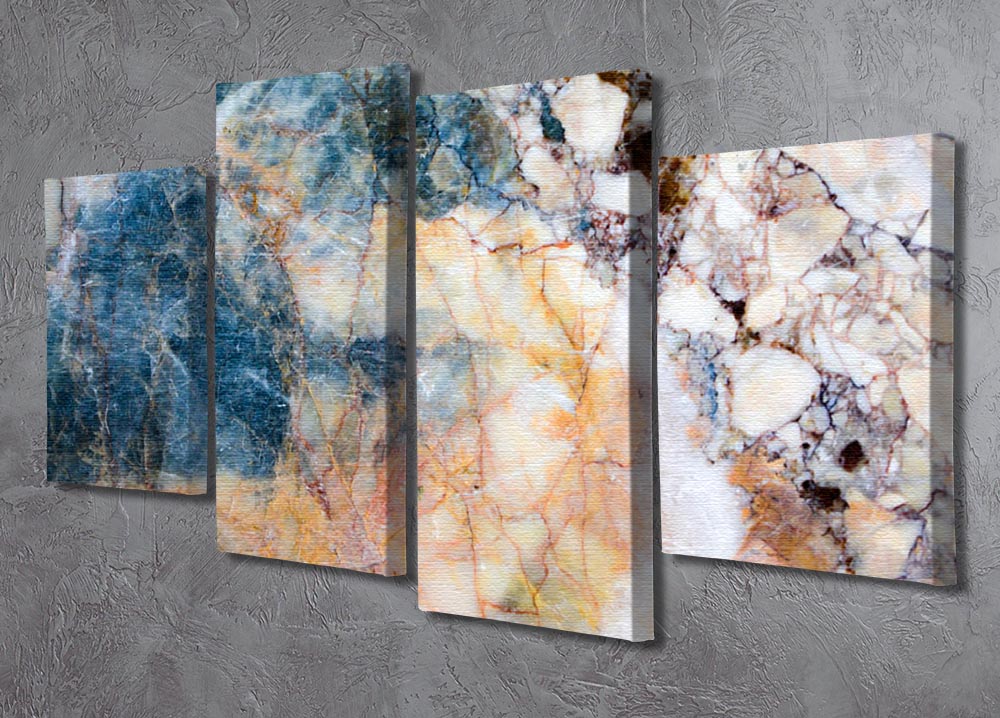Marble patterned texture 4 Split Panel Canvas - Canvas Art Rocks - 2