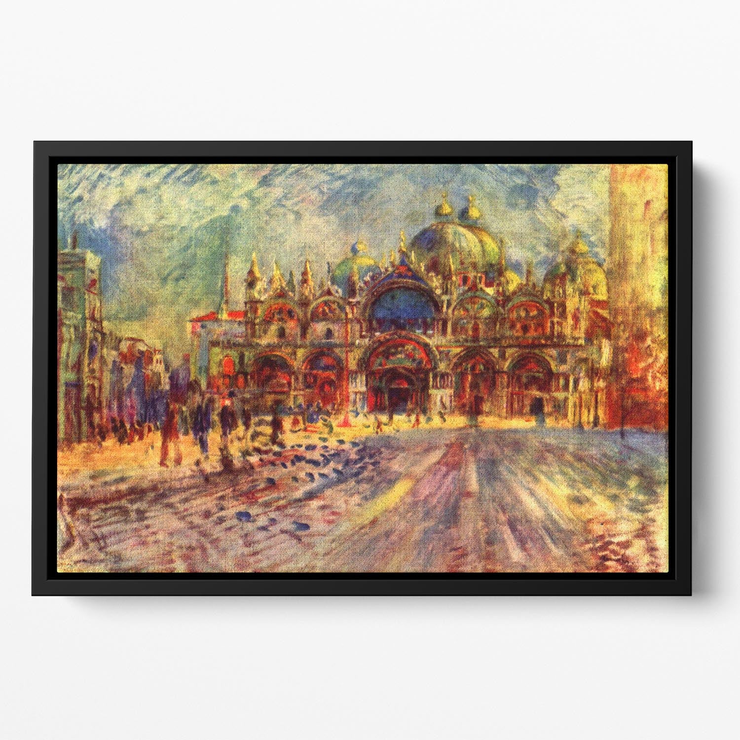 Marcus place in Venice by Renoir Floating Framed Canvas