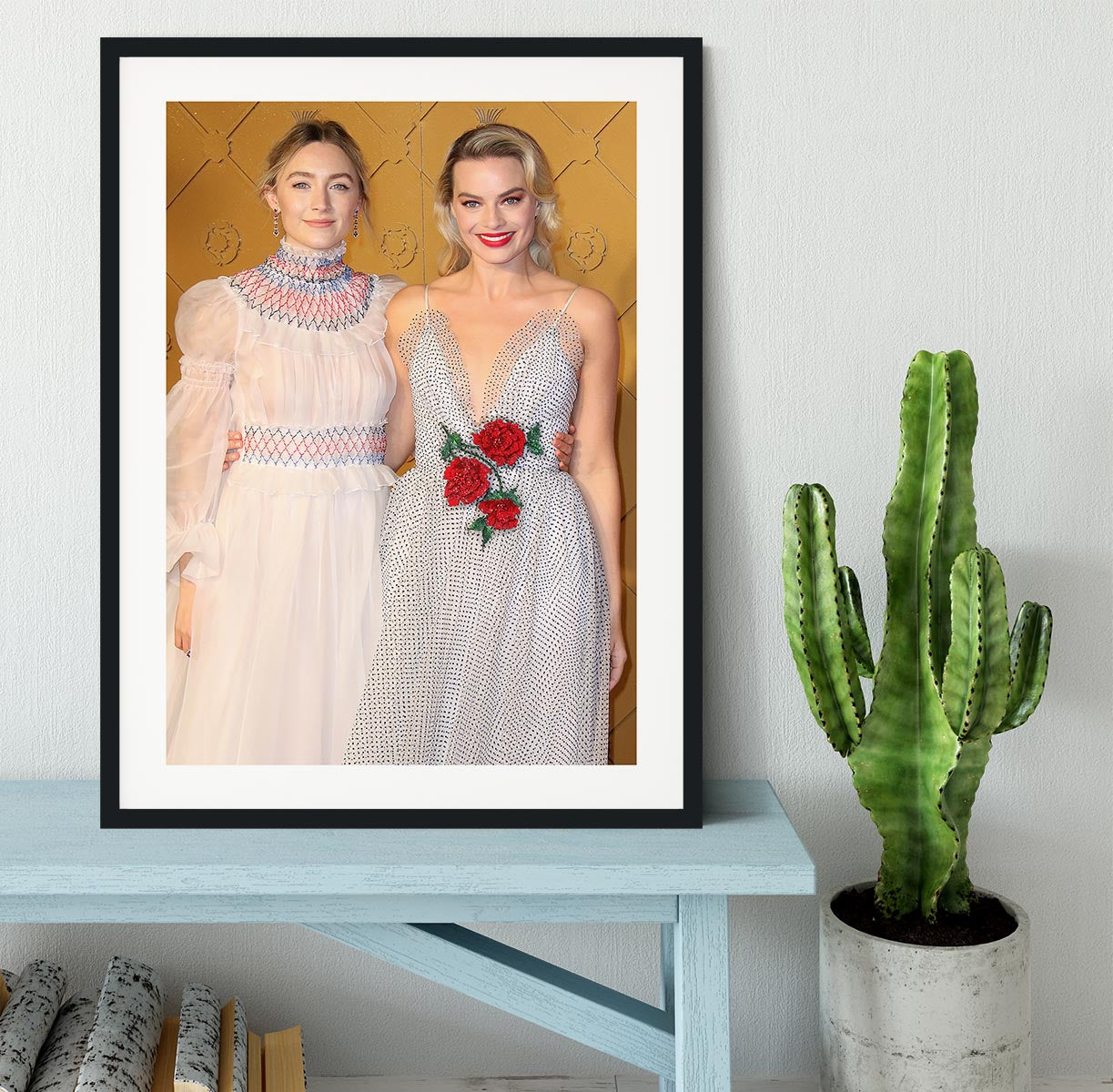 Margot Robbie and Saoirse Ronan Framed Print - Canvas Art Rocks - 1