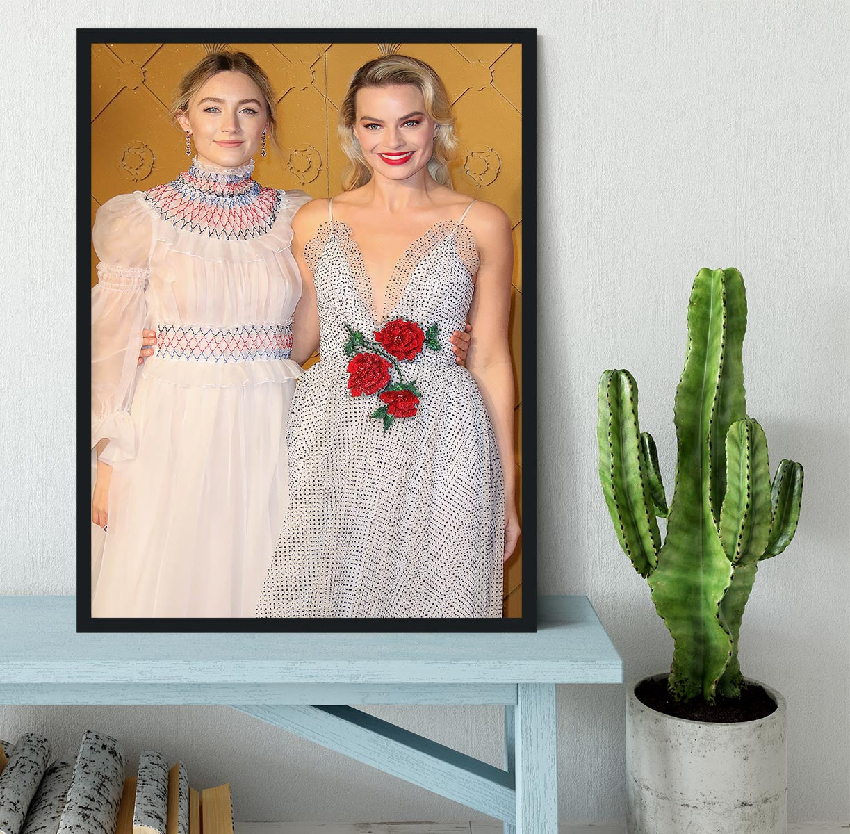 Margot Robbie and Saoirse Ronan Framed Print - Canvas Art Rocks - 2