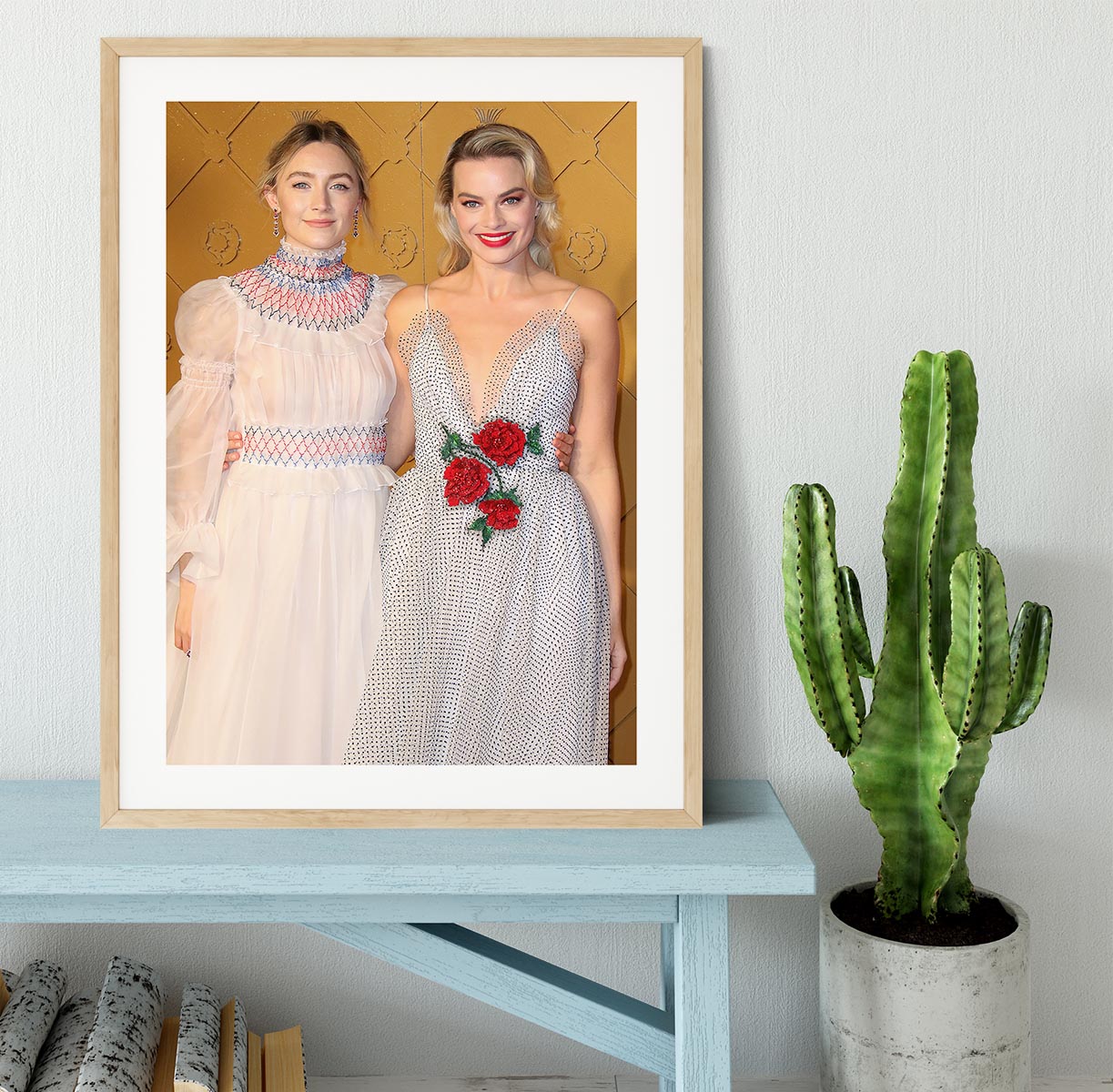 Margot Robbie and Saoirse Ronan Framed Print - Canvas Art Rocks - 3