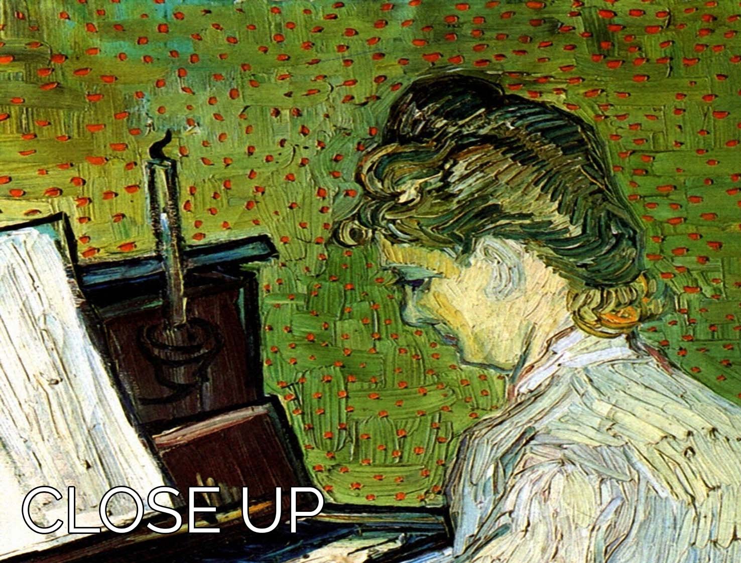 Marguerite Gachet at the Piano by Van Gogh 3 Split Panel Canvas Print - Canvas Art Rocks - 3