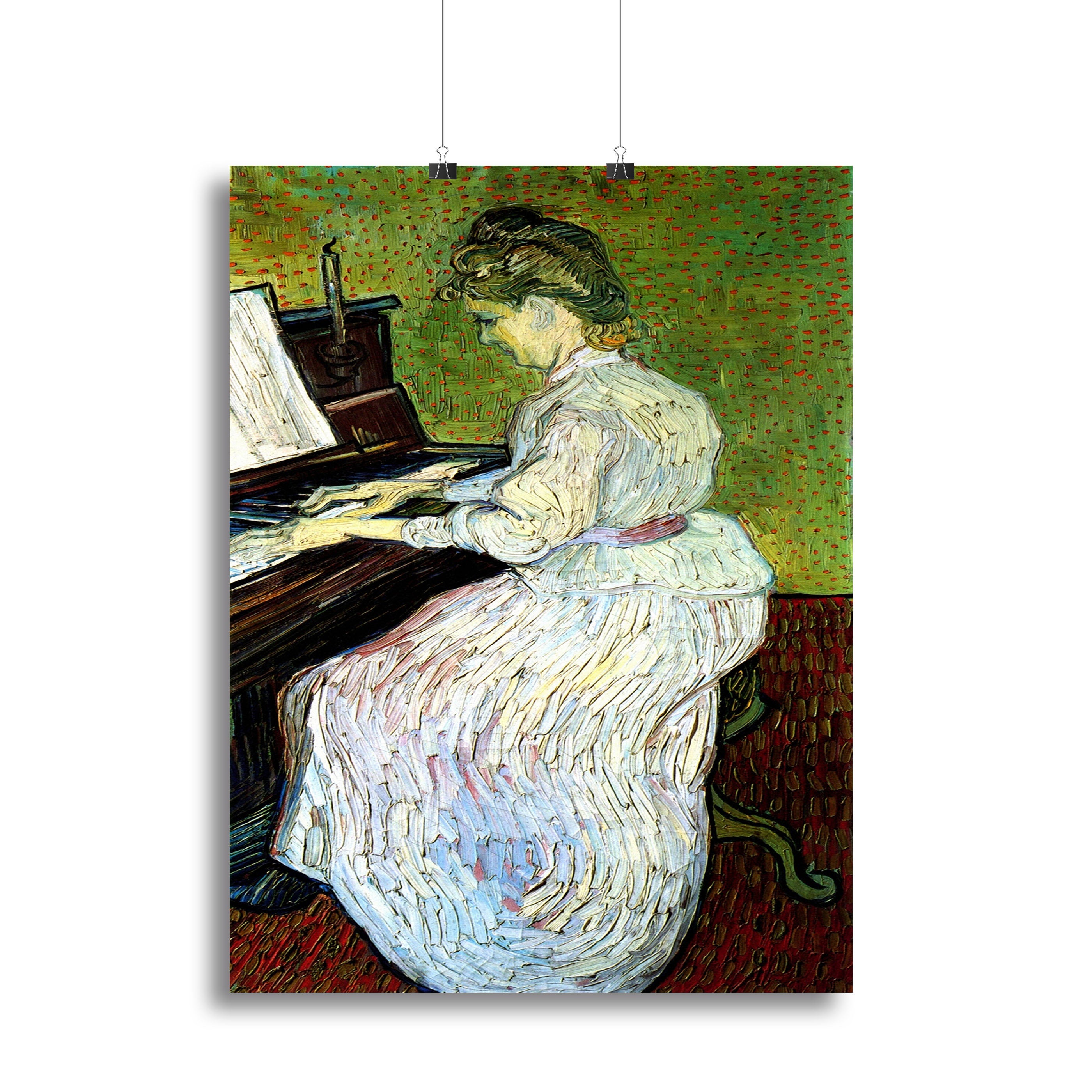 Marguerite Gachet at the Piano by Van Gogh Canvas Print or Poster - Canvas Art Rocks - 2