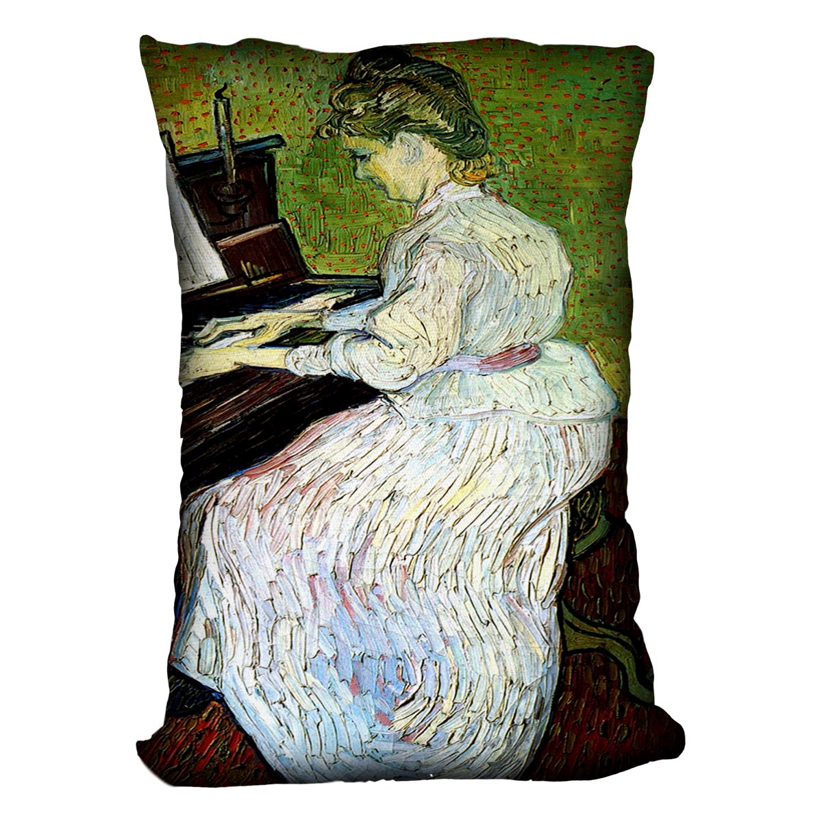 Marguerite Gachet at the Piano by Van Gogh Cushion
