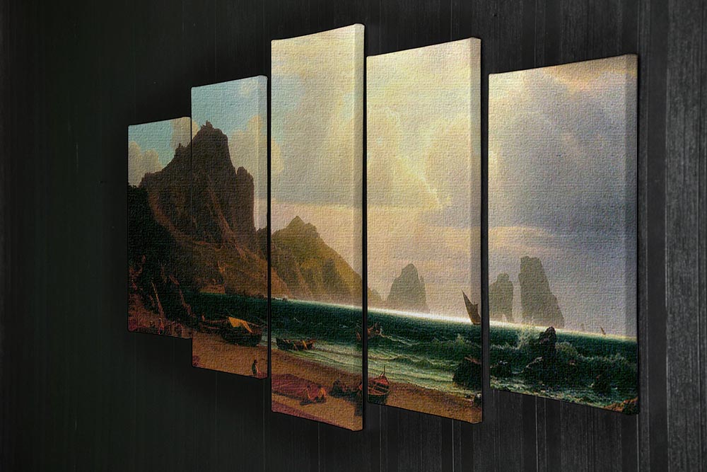 Marina Piccola Capri by Bierstadt 5 Split Panel Canvas - Canvas Art Rocks - 2