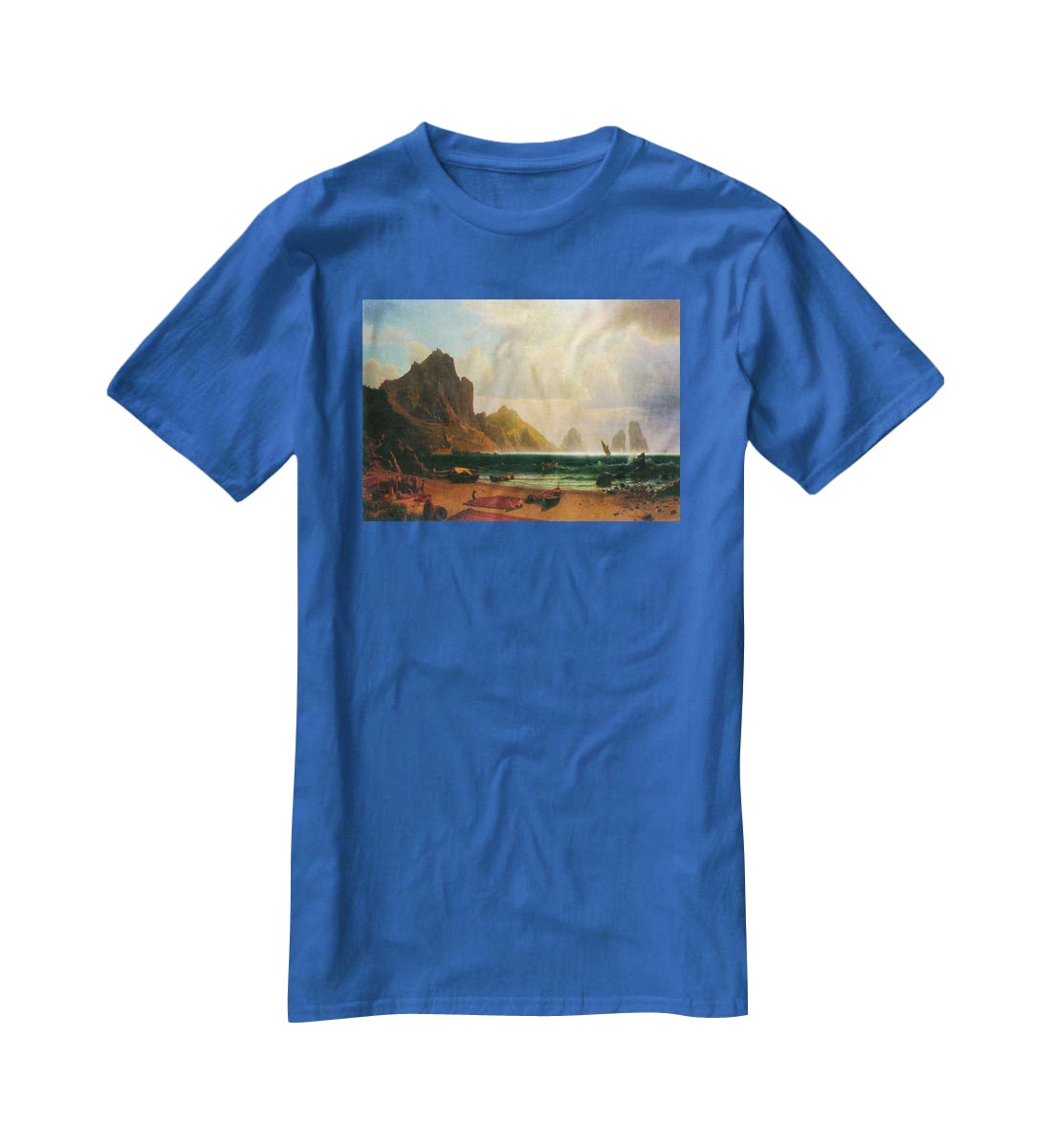 Marina Piccola Capri by Bierstadt T-Shirt - Canvas Art Rocks - 2