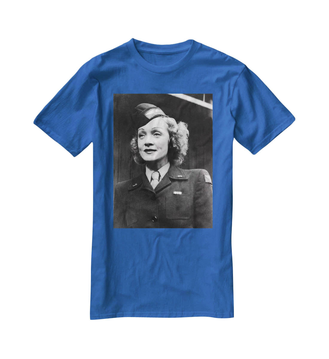 Marlene Dietrich in uniform T-Shirt - Canvas Art Rocks - 2