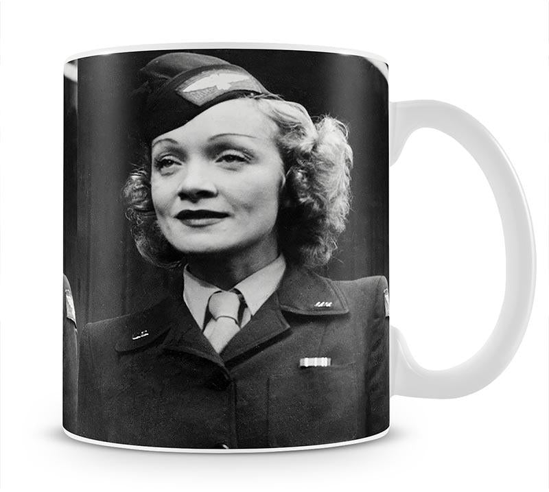 Marlene Dietrich in uniform Mug - Canvas Art Rocks - 1