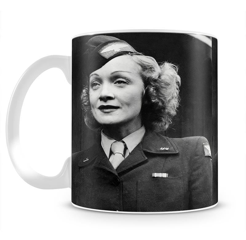 Marlene Dietrich in uniform Mug - Canvas Art Rocks - 2
