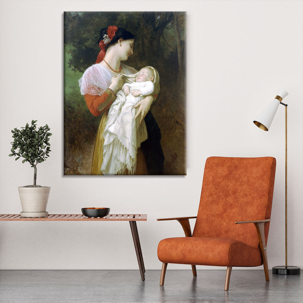 Maternal Admiration By Bouguereau Canvas Print or Poster - Canvas Art Rocks - 6