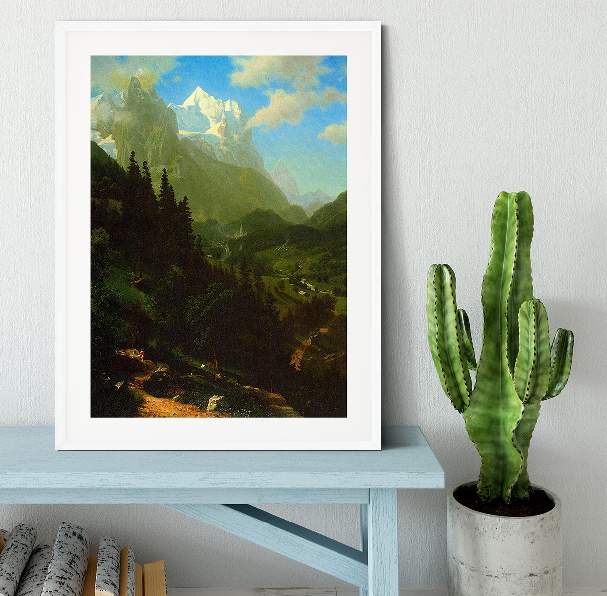 Matterhorn by Bierstadt Framed Print - Canvas Art Rocks - 5