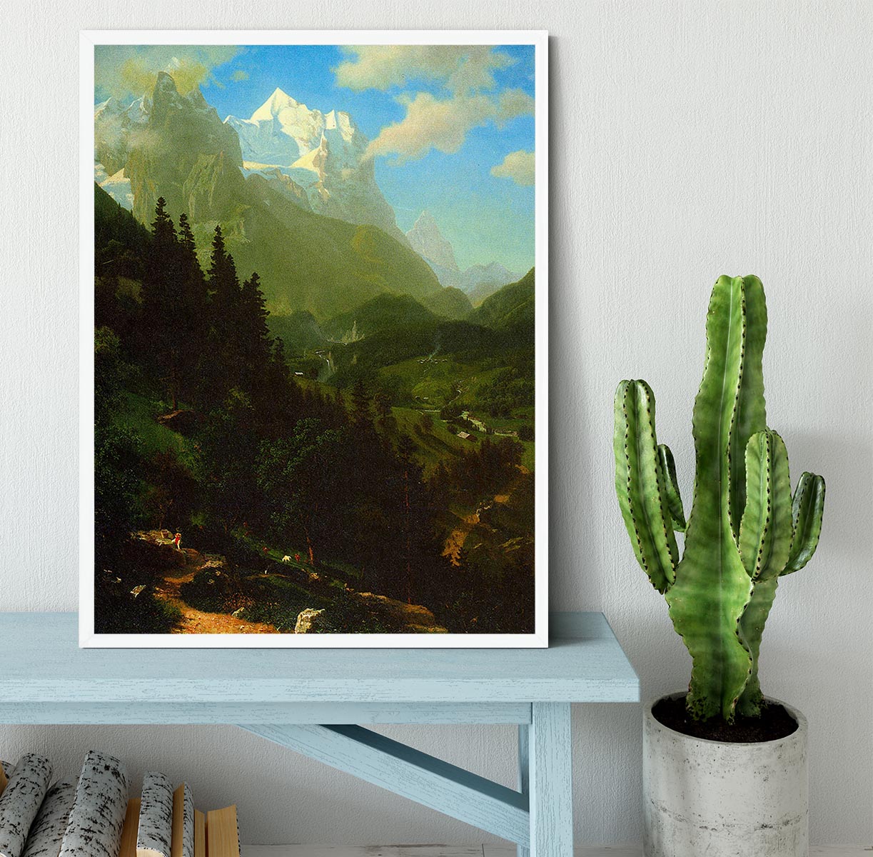 Matterhorn by Bierstadt Framed Print - Canvas Art Rocks -6