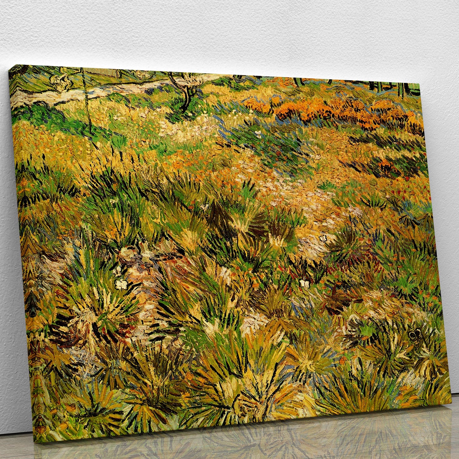 Meadow in the Garden of Saint-Paul Hospital by Van Gogh Canvas Print or Poster - Canvas Art Rocks - 1