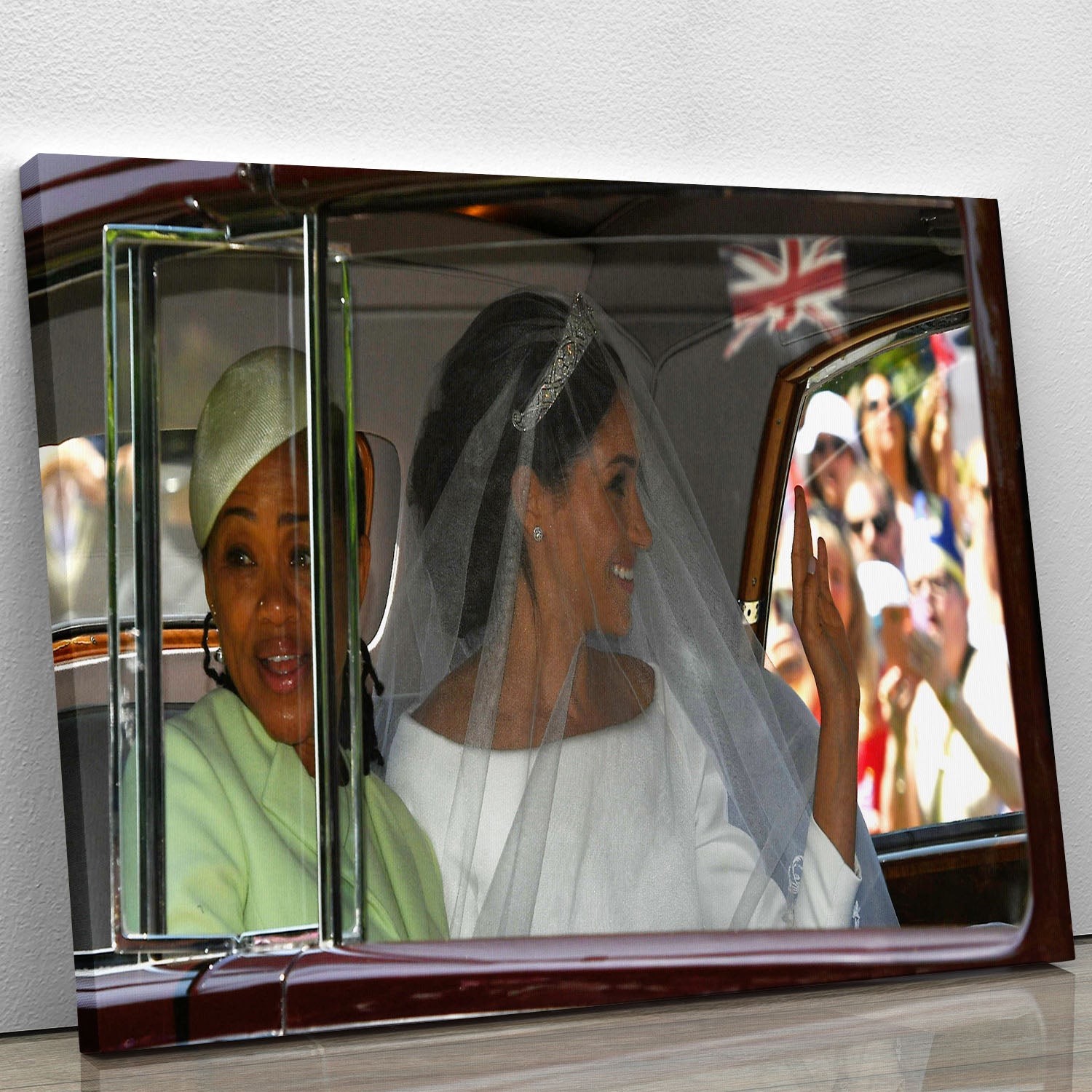 Meghan Markle and her mother arrive at the wedding Canvas Print or Poster - Canvas Art Rocks - 1