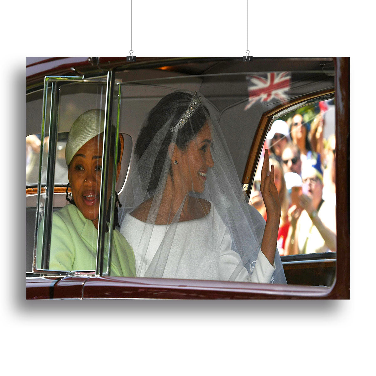 Meghan Markle and her mother arrive at the wedding Canvas Print or Poster - Canvas Art Rocks - 2