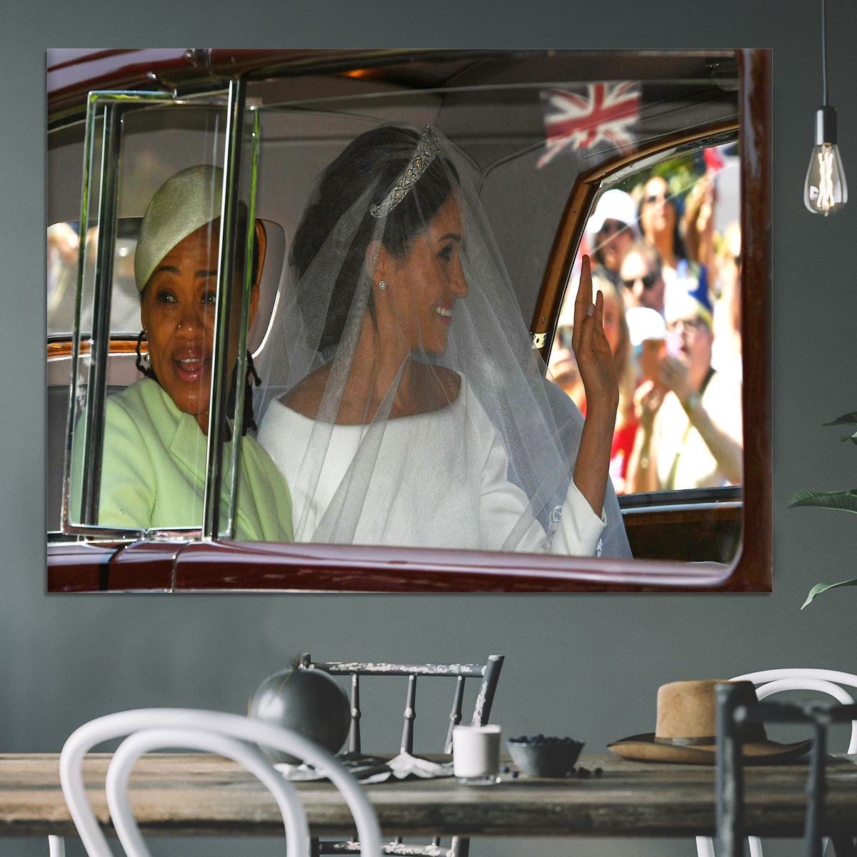 Meghan Markle and her mother arrive at the wedding Canvas Print or Poster - Canvas Art Rocks - 3