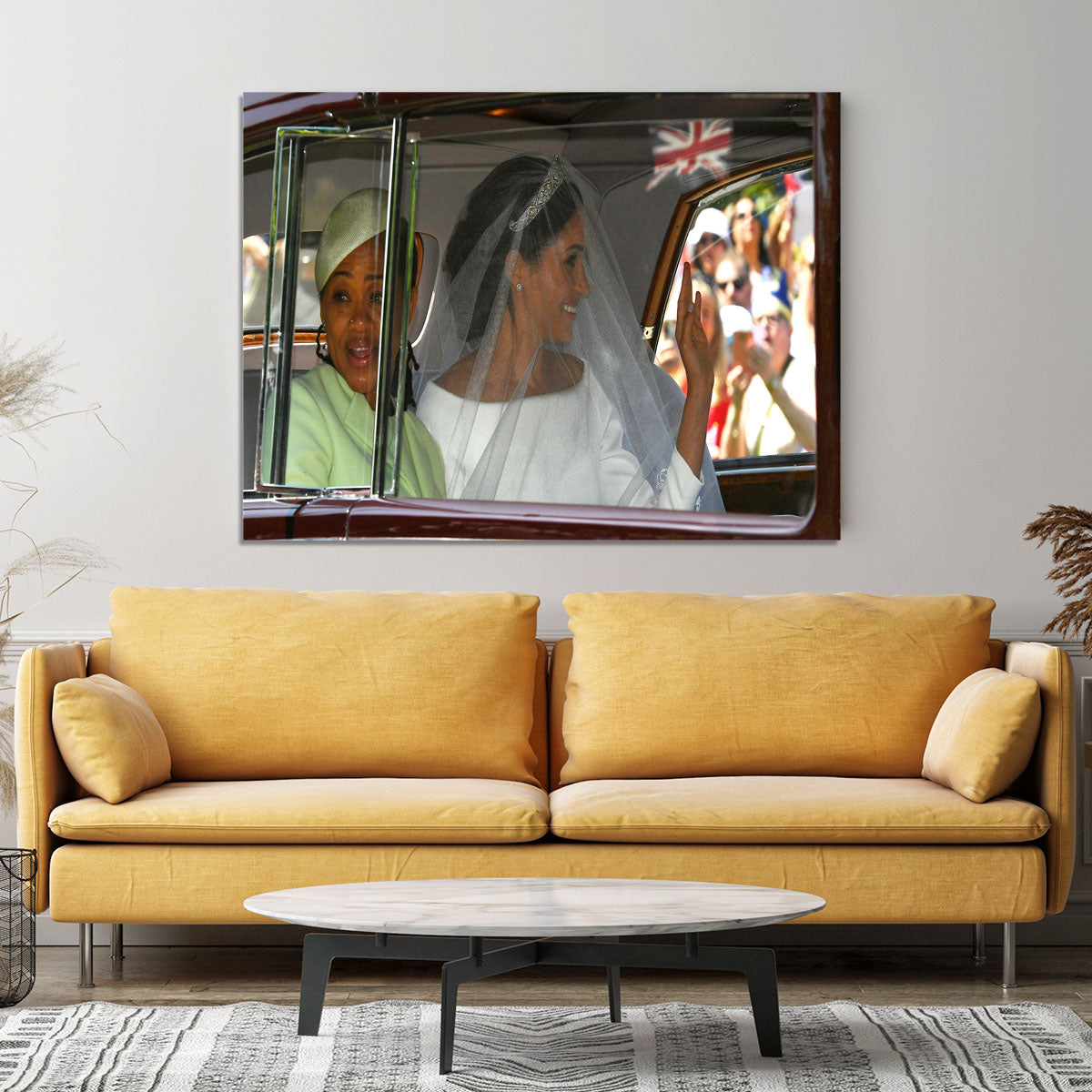Meghan Markle and her mother arrive at the wedding Canvas Print or Poster - Canvas Art Rocks - 4