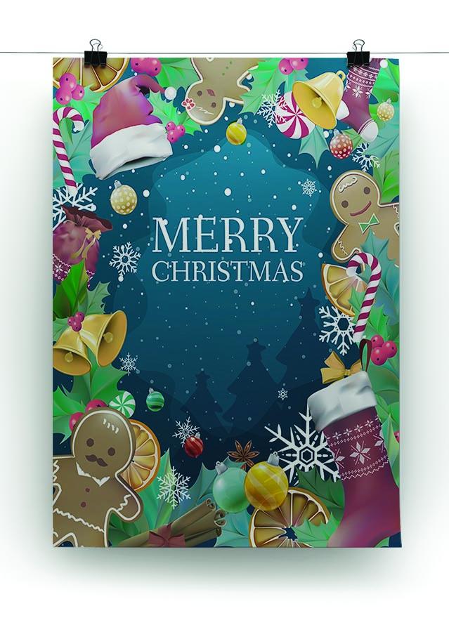 Merry Christmas Canvas Print or Poster - Canvas Art Rocks - 2