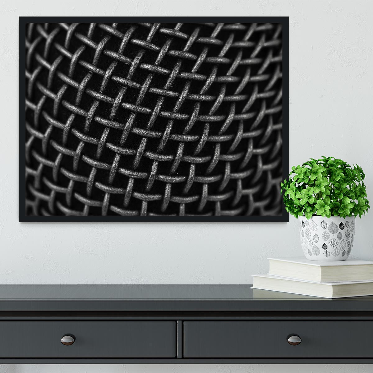 Metal Grid Framed Print - Canvas Art Rocks - 2
