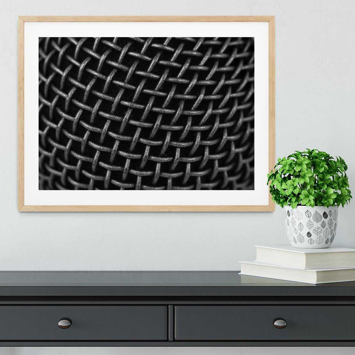 Metal Grid Framed Print - Canvas Art Rocks - 3