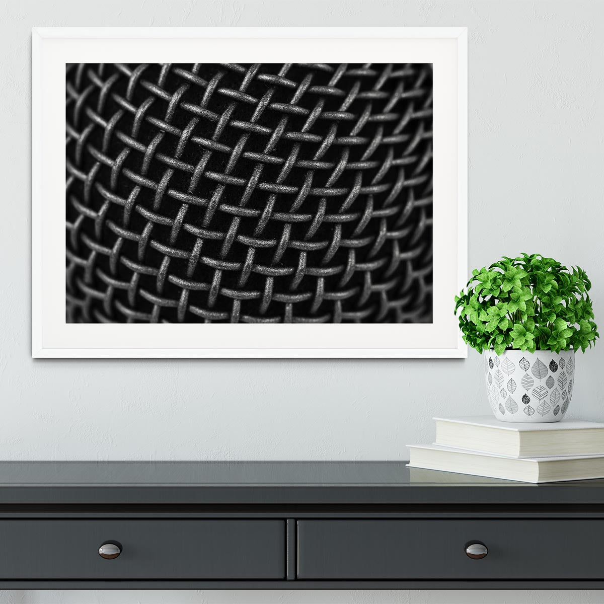 Metal Grid Framed Print - Canvas Art Rocks - 5