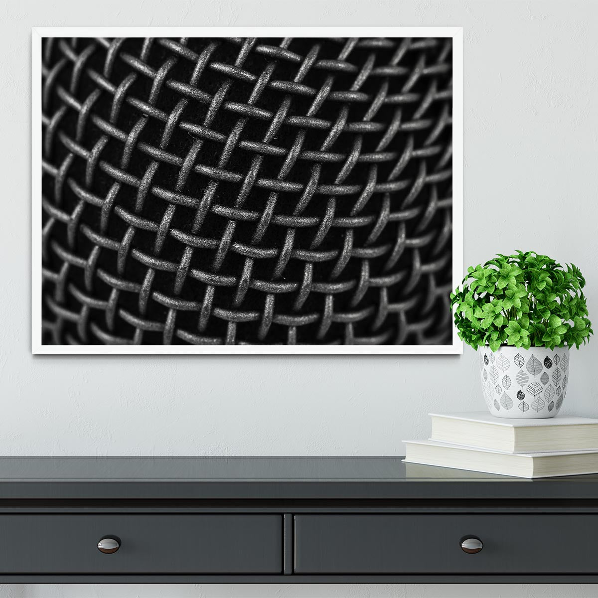 Metal Grid Framed Print - Canvas Art Rocks -6