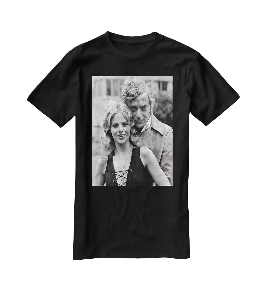 Michael Caine and Britt Ekland T-Shirt - Canvas Art Rocks - 1