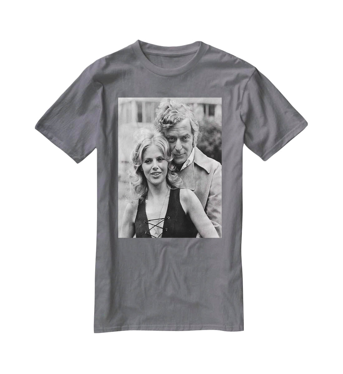 Michael Caine and Britt Ekland T-Shirt - Canvas Art Rocks - 3