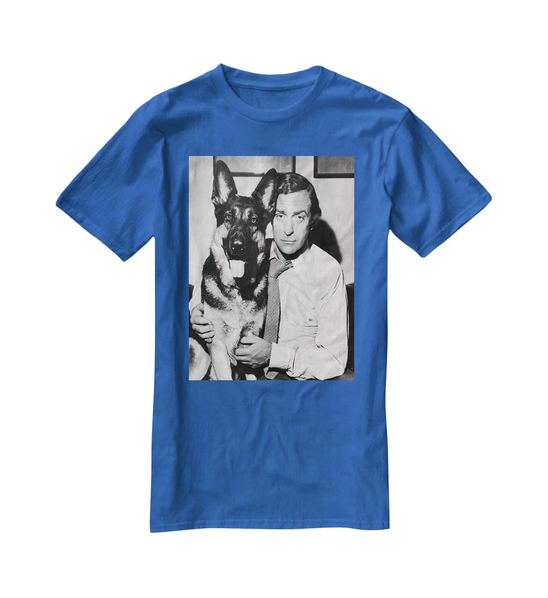 Michael Caine and dog T-Shirt - Canvas Art Rocks - 2