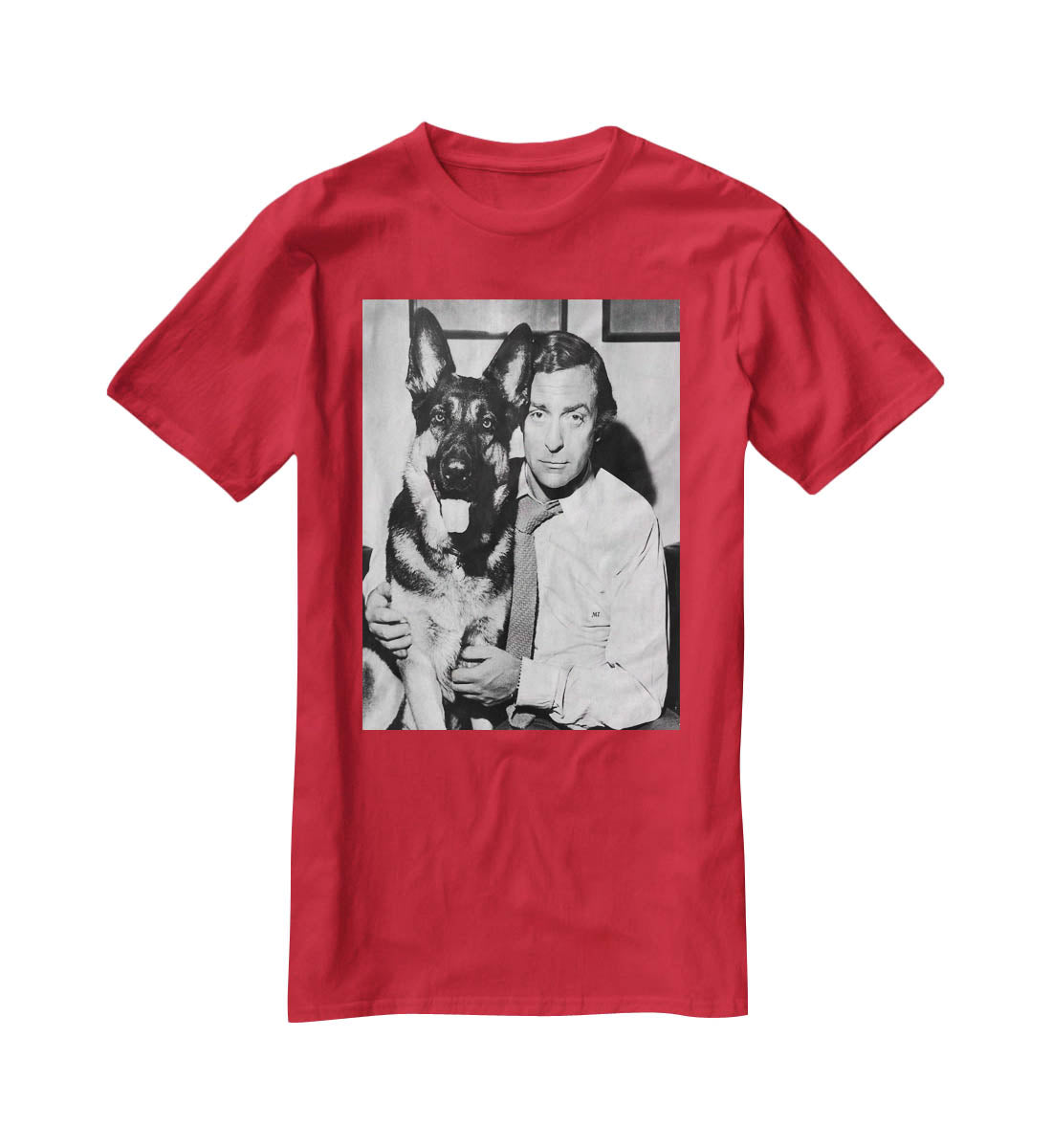 Michael Caine and dog T-Shirt - Canvas Art Rocks - 4